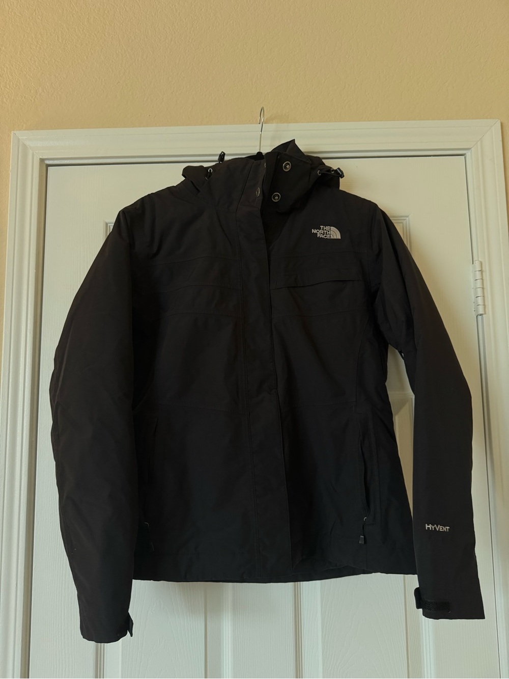 The North Face Black Fleece-Lined Hooded Jacket
